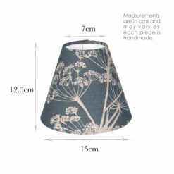 Candle Shade In Indigo Cow Parsley 7 Candle Shade In Indigo Cow Parsley -Jim Lawrence Sales 10CAN15CPIN 13