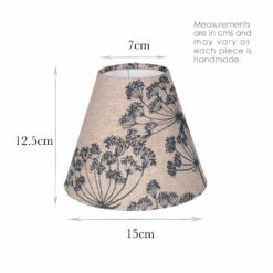 Candle Shade In Indigo Cow Parsley, Reversed -Jim Lawrence Sales 10CAN15CPINREV 13