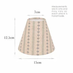 Candle Shade In Indigo Cottage Stripe 7 Candle Shade In Indigo Cottage Stripe -Jim Lawrence Sales 10CAN15CSIN 13