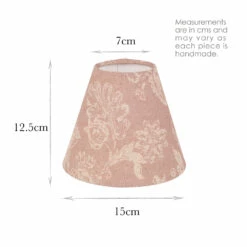 Candle Shade In Dusky Pink Cavendish 7 Candle Shade In Dusky Pink Cavendish -Jim Lawrence Sales 10CAN15CVDP 13