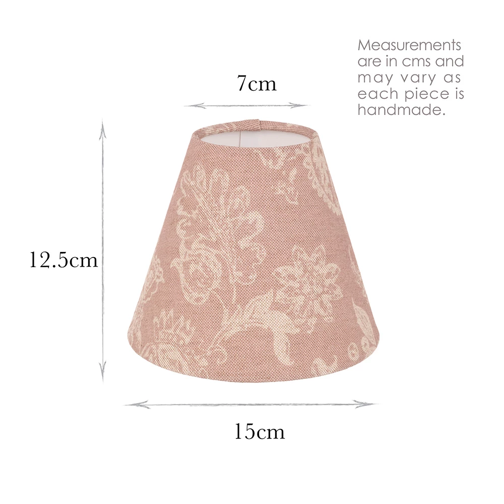 Candle Shade In Dusky Pink Cavendish 5 Candle Shade In Dusky Pink Cavendish - Image 3