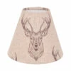 Candle Shade In Natural Stag 2 Candle Shade In Natural Stag -Jim Lawrence Sales 10CAN15STNA 11