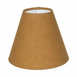 Candle Shade In Ochre Waterford Linen