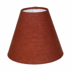 Candle Shade In Paprika Waterford Linen