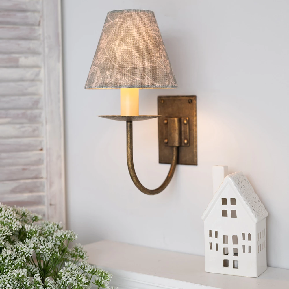 Candle Shade In Duck Egg Woodland 4 Candle Shade In Duck Egg Woodland - Image 2