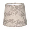 French Drum Candle Shade In Soft Grey Cow Parsley, Reversed 1 French Drum Candle Shade In Soft Grey Cow Parsley, Reversed -Jim Lawrence Sales 10CANFD13CPSGREV 11