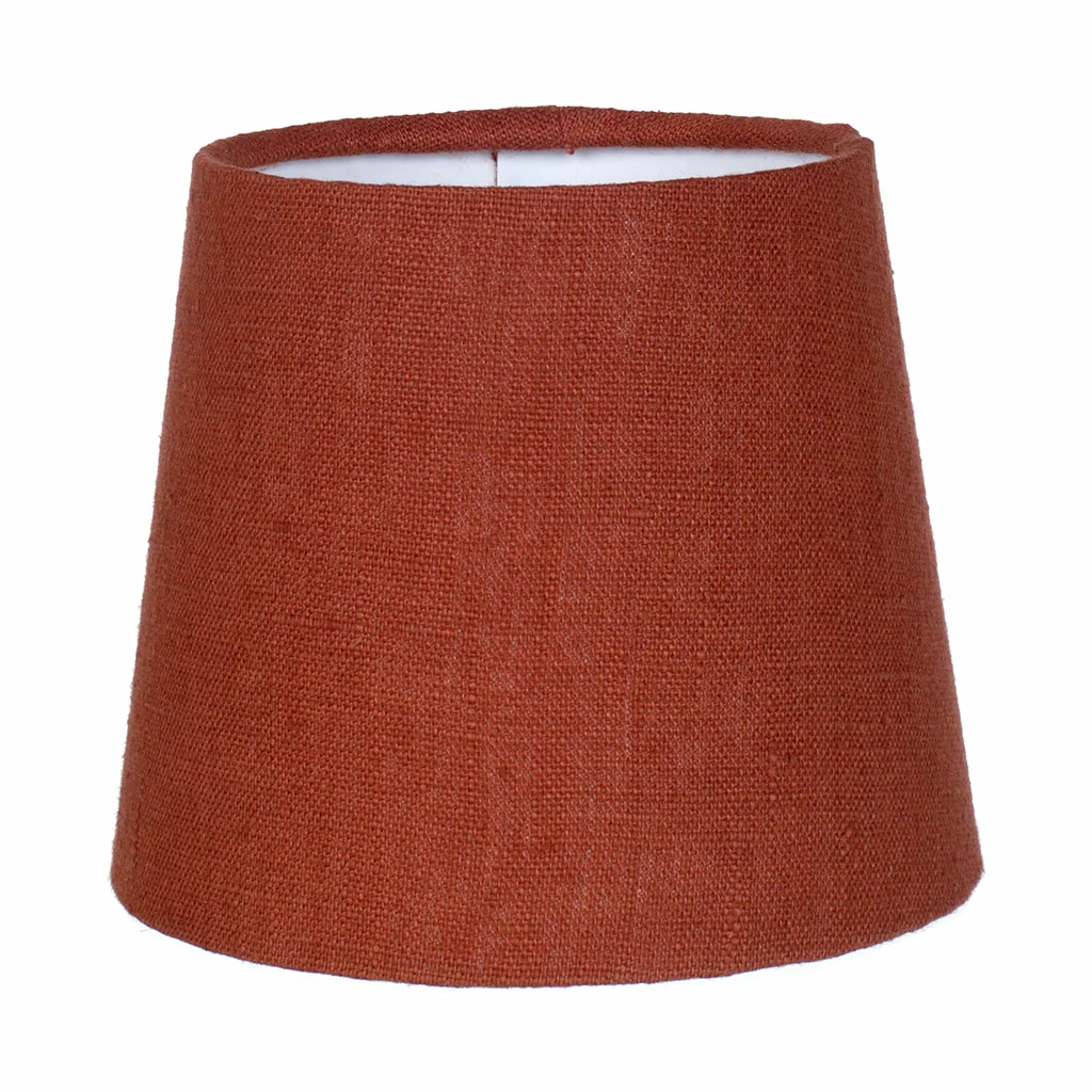 French Drum Candle Shade Paprika Waterford Linen 3 French Drum Candle Shade Paprika Waterford Linen
