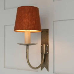 French Drum Candle Shade Paprika Waterford Linen 6 French Drum Candle Shade Paprika Waterford Linen -Jim Lawrence Sales 10CANFD13WAPA 12