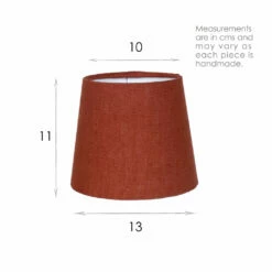 French Drum Candle Shade Paprika Waterford Linen 7 French Drum Candle Shade Paprika Waterford Linen -Jim Lawrence Sales 10CANFD13WAPA 13