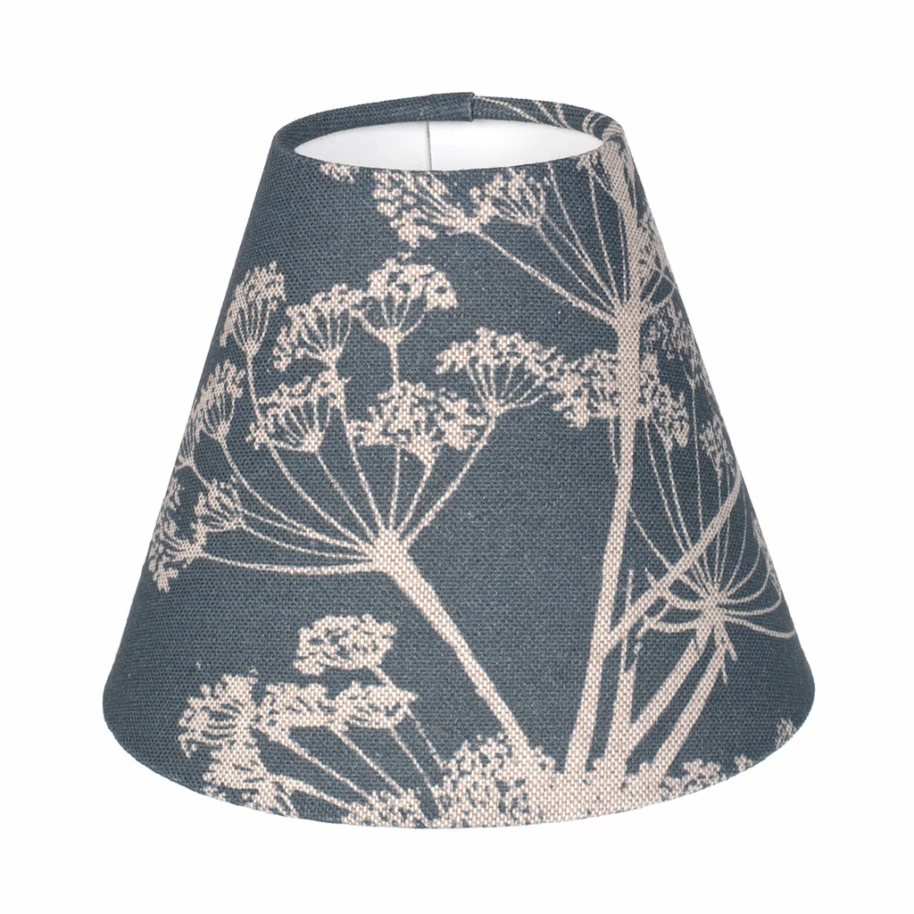 Candle Shade In Indigo Cow Parsley 3 Candle Shade In Indigo Cow Parsley