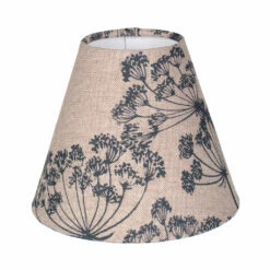 Candle Shade In Indigo Cow Parsley, Reversed