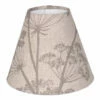 Candle Shade In Soft Grey Cow Parsley, Reversed 1 Candle Shade In Soft Grey Cow Parsley, Reversed -Jim Lawrence Sales 10can15cpsgrev 11