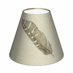 Candle Shade In Stone Featherdown