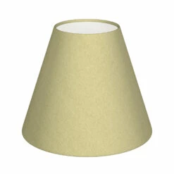 Candle Shade In Wheat Faux Silk