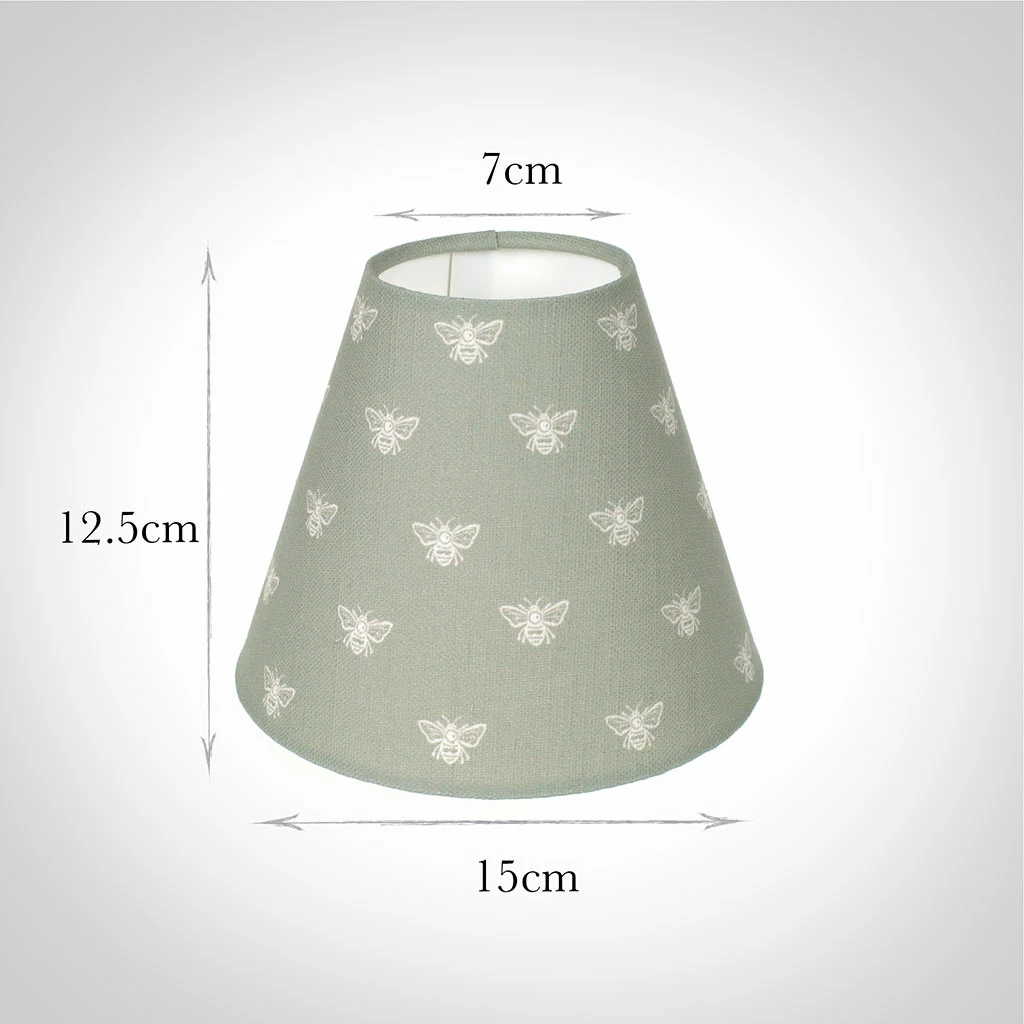 Candle Shade In Country Green Honey Bees 4 Candle Shade In Country Green Honey Bees - Image 2