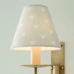 Candle Shade In Soft Grey Honey Bees 6 Candle Shade In Soft Grey Honey Bees -Jim Lawrence Sales 10can15hbsg 12