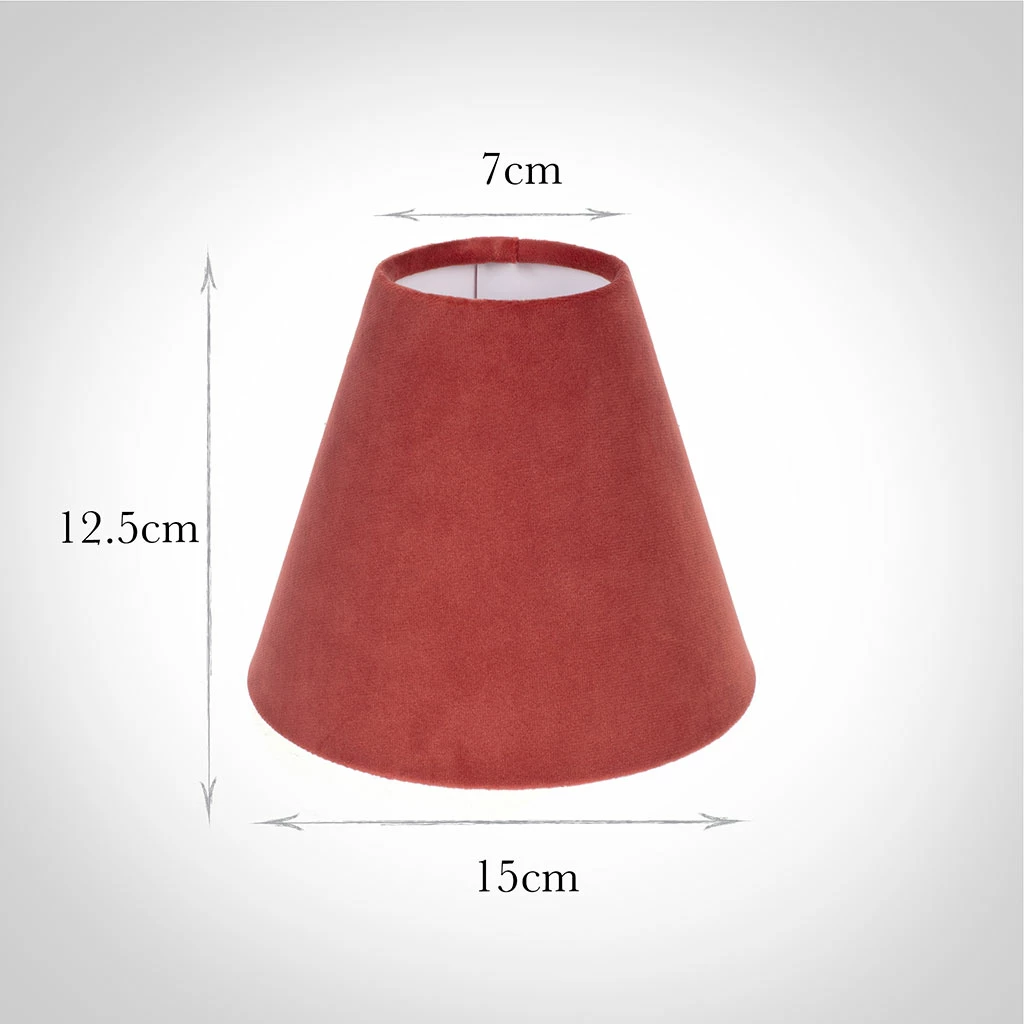 Candle Shade In Burnt Orange Hunstanton Velvet 5 Candle Shade In Burnt Orange Hunstanton Velvet - Image 3