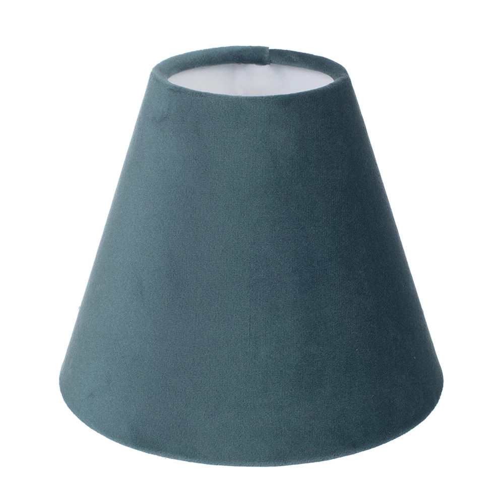 Candle Shade In Teal Hunstanton Velvet 3 Candle Shade In Teal Hunstanton Velvet