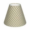 Candle Shade In Natural Gingham