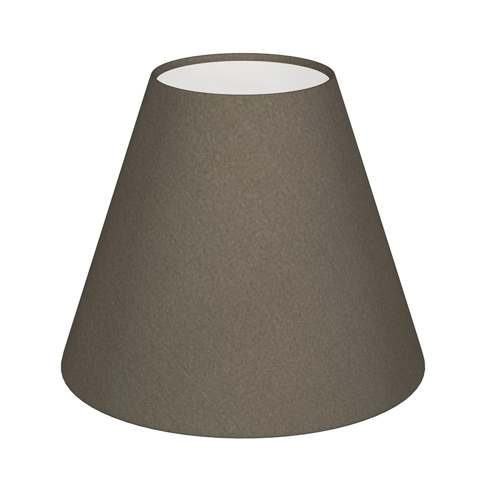 Candle Shade In Bark Satin 3 Candle Shade In Bark Satin