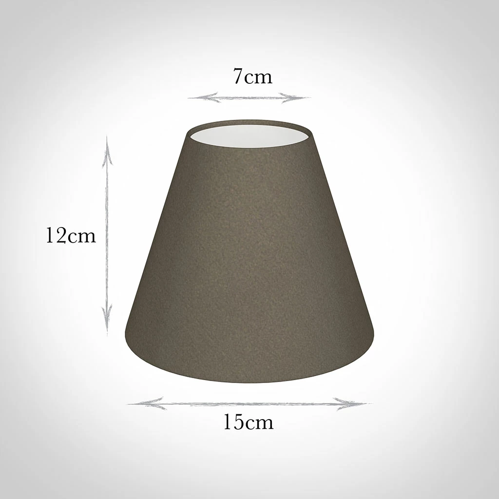 Candle Shade In Bark Satin 4 Candle Shade In Bark Satin - Image 2