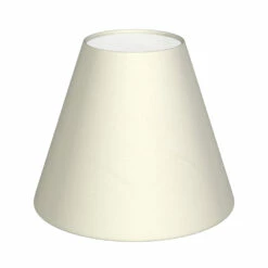 Candle Shade In Cream Satin