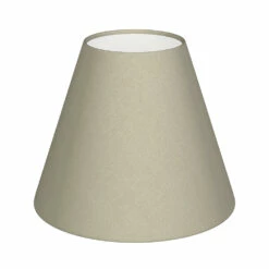 Candle Shade In Pale Smoke Satin