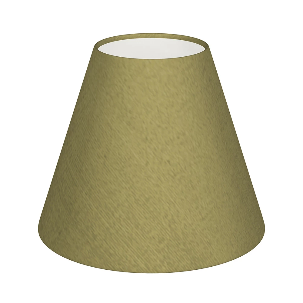 Candle Shade In Antique Gold Silk 3 Candle Shade In Antique Gold Silk