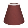 Candle Shade In Antique Red Silk