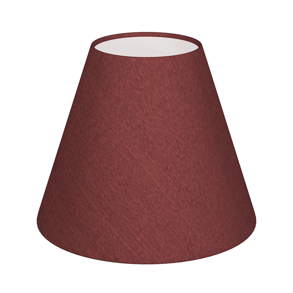 Candle Shade In Antique Red Silk 3 Candle Shade In Antique Red Silk
