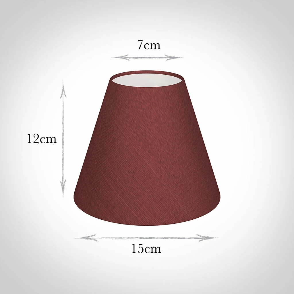 Candle Shade In Antique Red Silk 4 Candle Shade In Antique Red Silk - Image 2