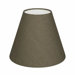 Candle Shade In Bronze Brown Silk