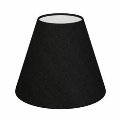 Candle Shade In Black Silk