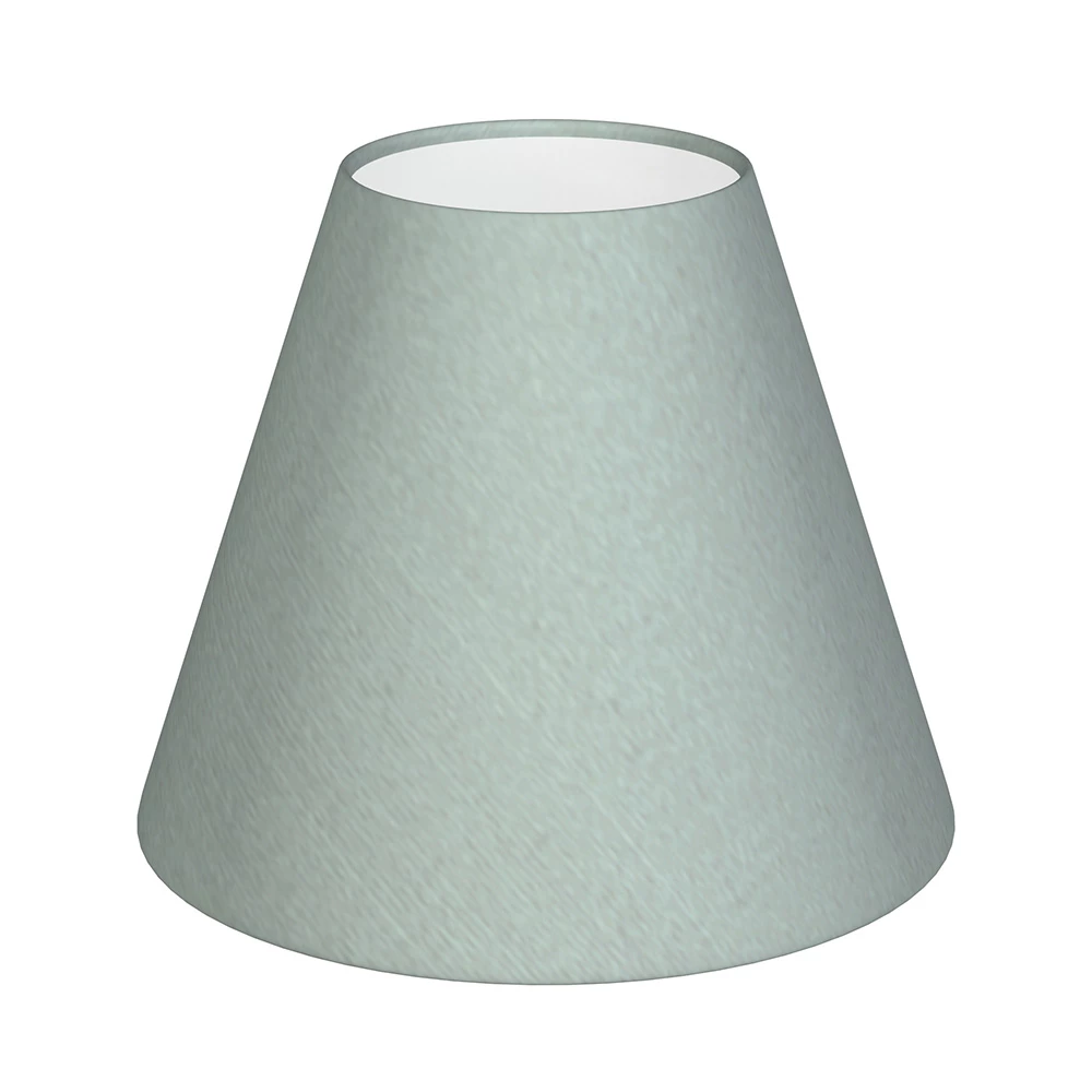 Candle Shade In French Grey Silk 3 Candle Shade In French Grey Silk