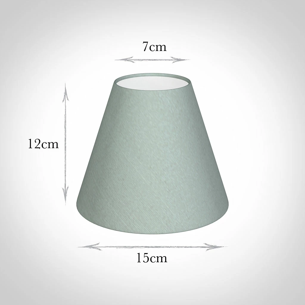 Candle Shade In French Grey Silk 4 Candle Shade In French Grey Silk - Image 2