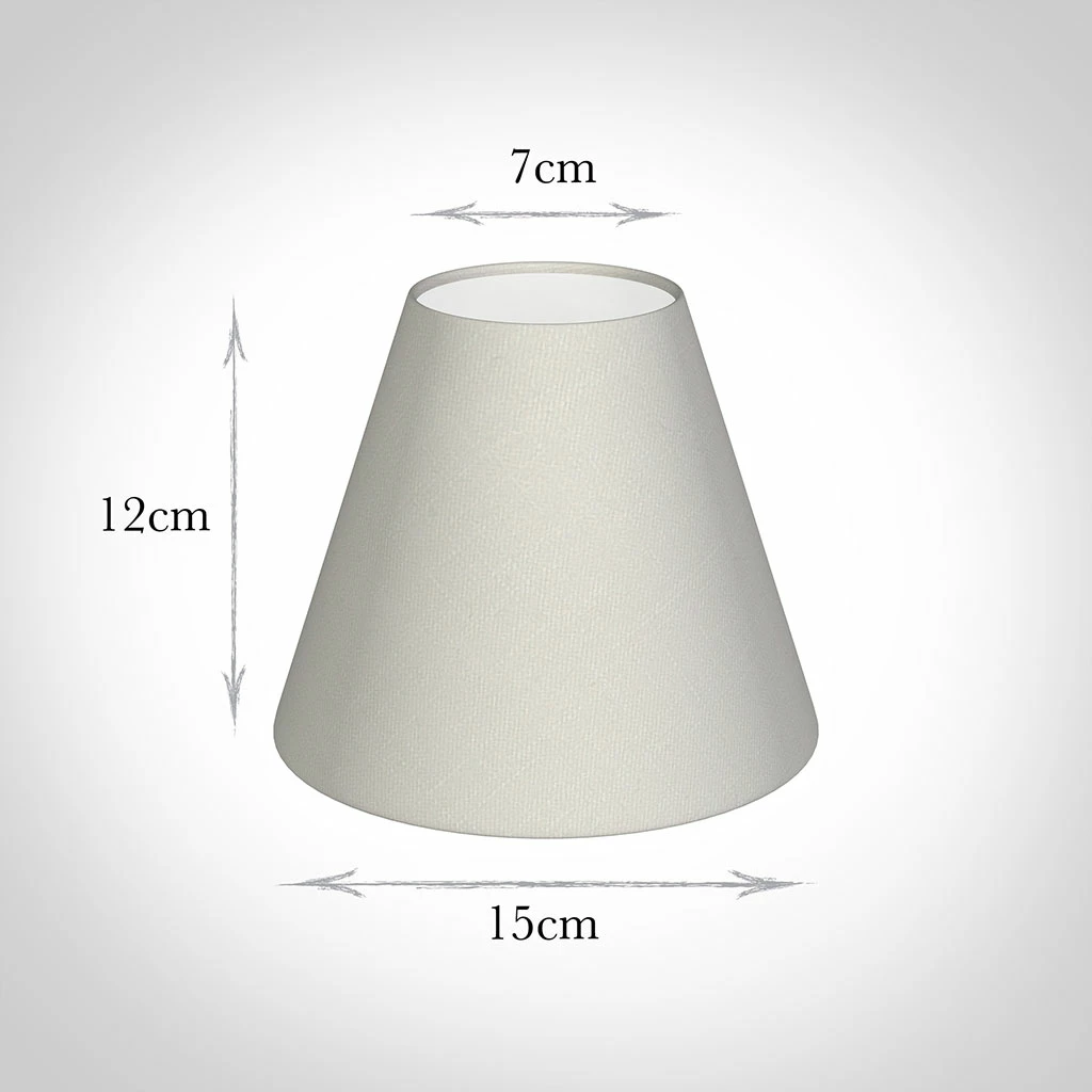 Candle Shade In Off White Waterford Linen 4 Candle Shade In Off White Waterford Linen - Image 2