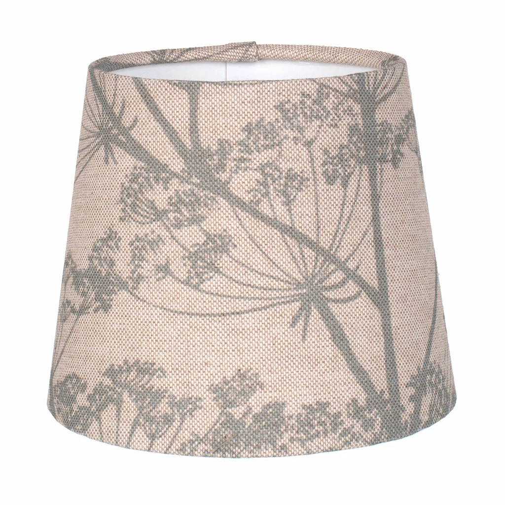 French Drum Candle Shade In Duck Egg Cow Parsley, Reversed 3 French Drum Candle Shade In Duck Egg Cow Parsley, Reversed