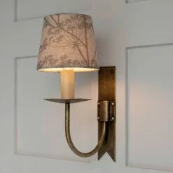 French Drum Candle Shade In Duck Egg Cow Parsley, Reversed 6 French Drum Candle Shade In Duck Egg Cow Parsley, Reversed -Jim Lawrence Sales 10canfd13cpderev 12