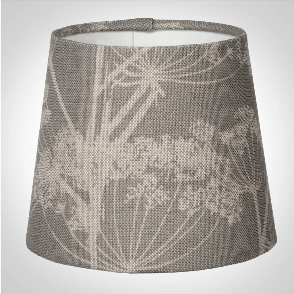 French Drum Candle Shade Soft Grey Cow Parsley 3 French Drum Candle Shade Soft Grey Cow Parsley