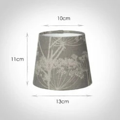French Drum Candle Shade Soft Grey Cow Parsley 7 French Drum Candle Shade Soft Grey Cow Parsley -Jim Lawrence Sales 10canfd13cpsg 13