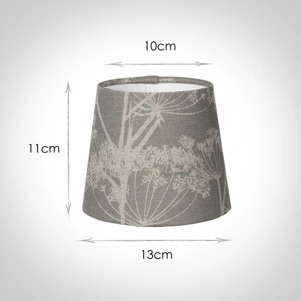 French Drum Candle Shade Soft Grey Cow Parsley 5 French Drum Candle Shade Soft Grey Cow Parsley - Image 3