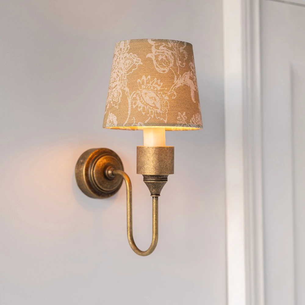 French Drum Candle Shade In Gold Cavendish 4 French Drum Candle Shade In Gold Cavendish - Image 2