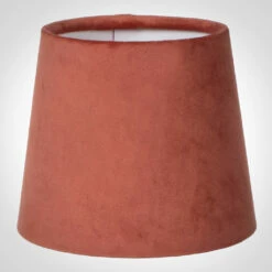 French Drum Candle Shade In Burnt Orange Hunstanton Velvet
