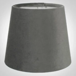 French Drum Candle Shade In Mole Hunstanton Velvet