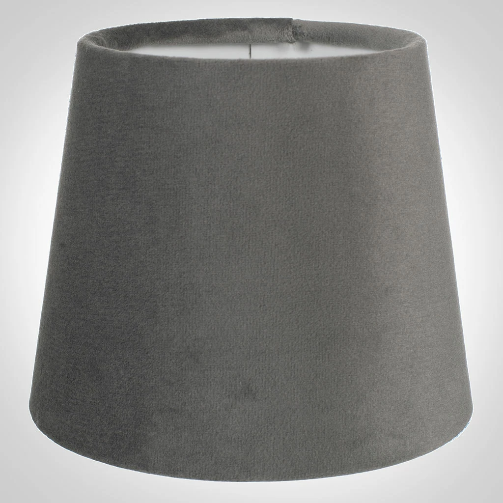 French Drum Candle Shade In Mole Hunstanton Velvet 3 French Drum Candle Shade In Mole Hunstanton Velvet