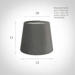 French Drum Candle Shade In Mole Hunstanton Velvet 5 French Drum Candle Shade In Mole Hunstanton Velvet -Jim Lawrence Sales 10canfd13huml 13