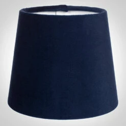 French Drum Candle Shade In Navy Blue Hunstanton Velvet