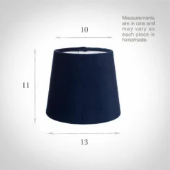 French Drum Candle Shade In Navy Blue Hunstanton Velvet 5 French Drum Candle Shade In Navy Blue Hunstanton Velvet -Jim Lawrence Sales 10canfd13hunb 13