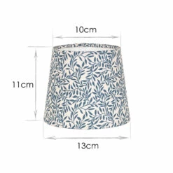 French Drum Candle Shade In Indigo Spring Leaf 7 French Drum Candle Shade In Indigo Spring Leaf -Jim Lawrence Sales 10canfd13slin 13