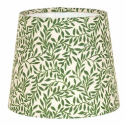 French Drum Candle Shade In Rich Green Spring Leaf